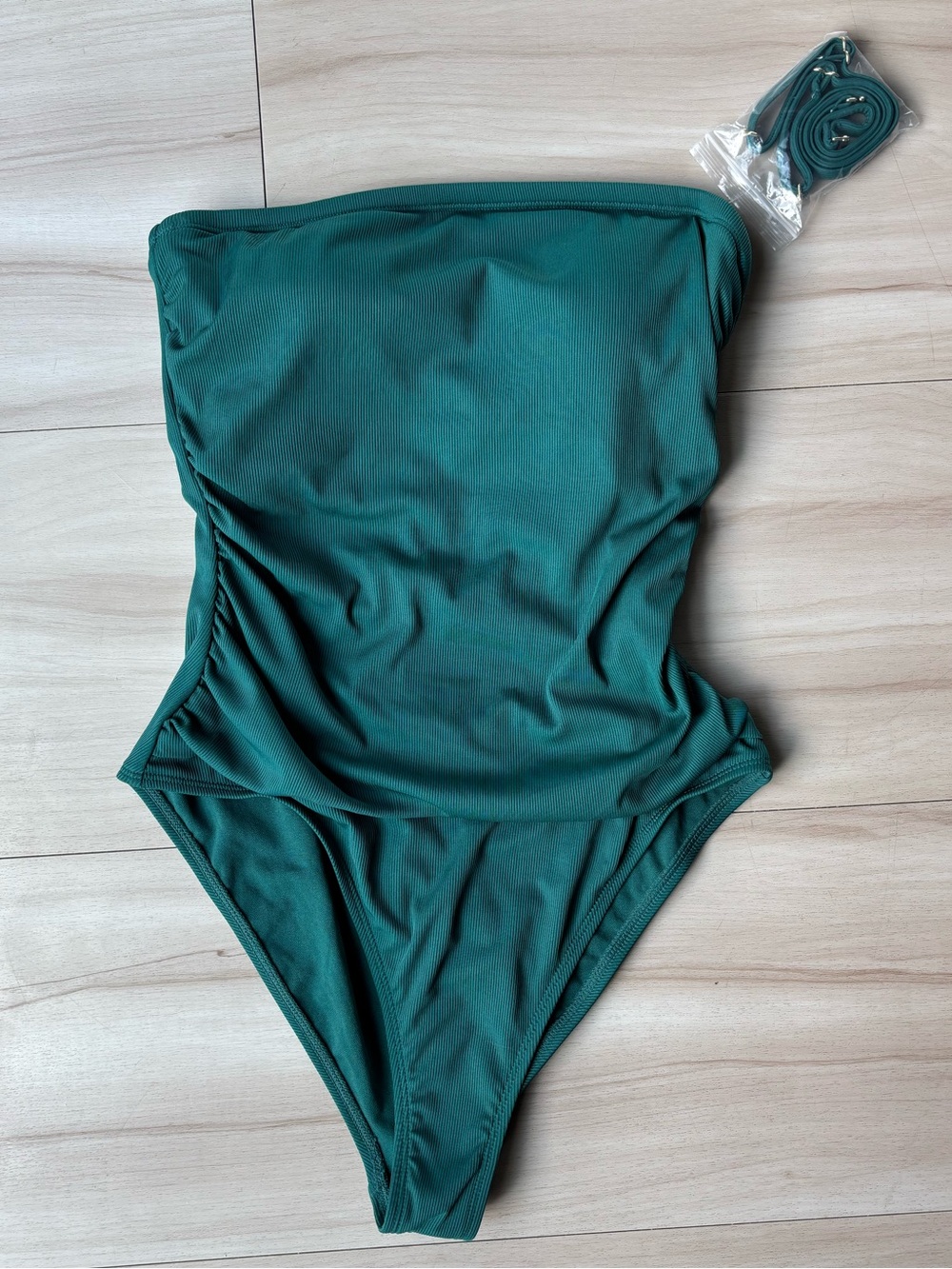 Shade & Shore One-Piece Swimsuit in Deep Teal Green - NWT